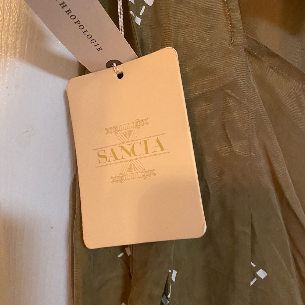 NWT Anthropologie Sancia XL Carmela Wide Leg Jumpsuit Sand Sable - Picture 5 of 5